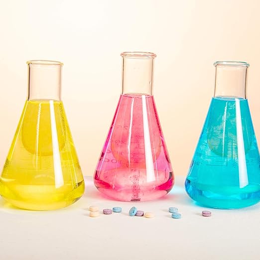 Steve Spangler Science - WTIN-100 Color Fizzers, 100 Tablets – Assorted Colors (Red, Yellow & Blue) – Colorful Science Experiment Kit for Kids, Won’t Stain Hands or Surfaces, Exciting STEM Activity