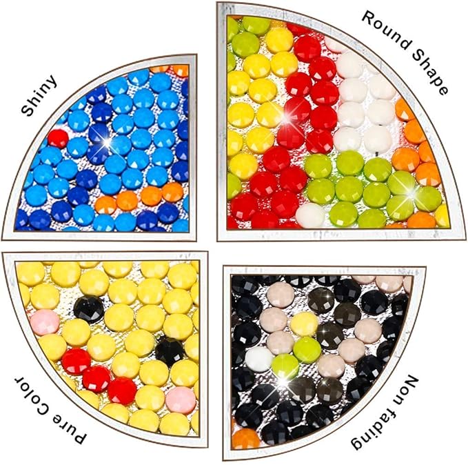 sinceroduct 5D Diamond Art Stickers for Kids, 18 Pcs Insect & Animal Sticker Kits, Eco-Friendly DIY Craft Set for Creative Skills Development