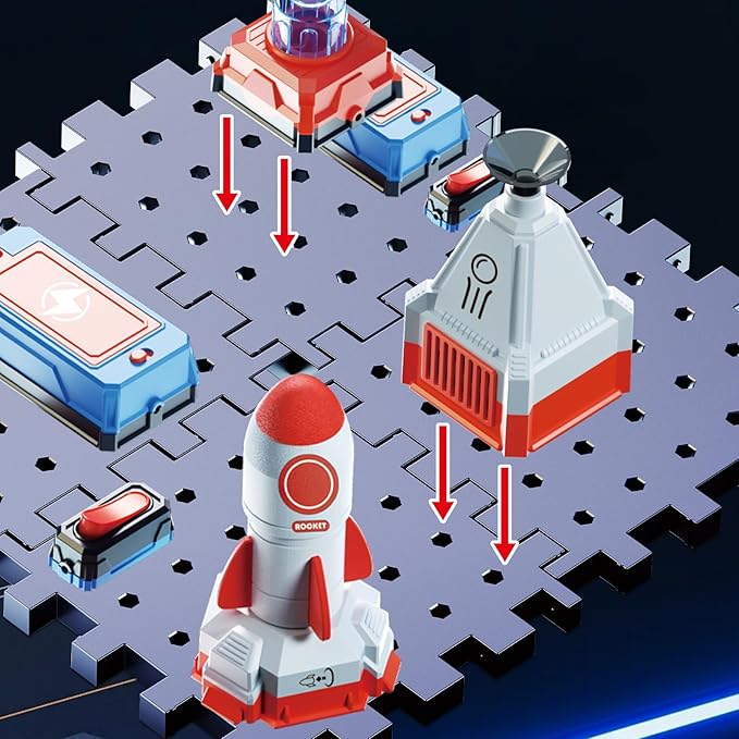 STEAM Electronic Kit, Circuits for Kids, Jr. Electronics Exploration Kit, Kids Circuit Board Building Kit with 25+ Circuits Parts, Engineering Toys | Circuit Kits for Kids Age 8-12