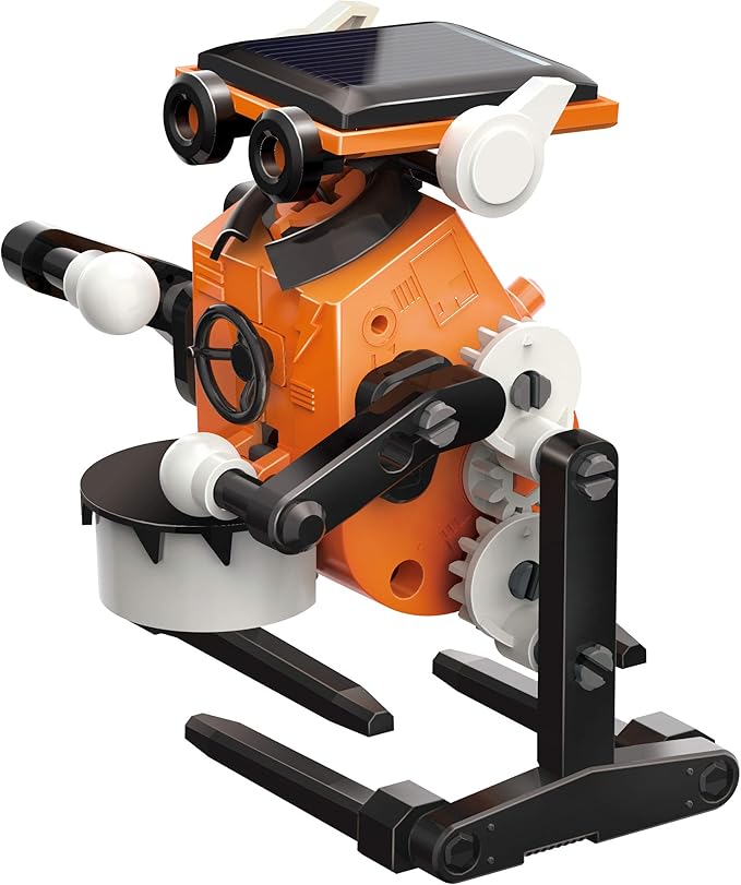 Thames & Kosmos SolarBots: 8-in-1 Solar Robot STEM Experiment Kit | Build 8 Cool Solar-Powered Robots in Minutes | No Batteries Required | Learn About Solar Energy & Technology | Solar Panel Included
