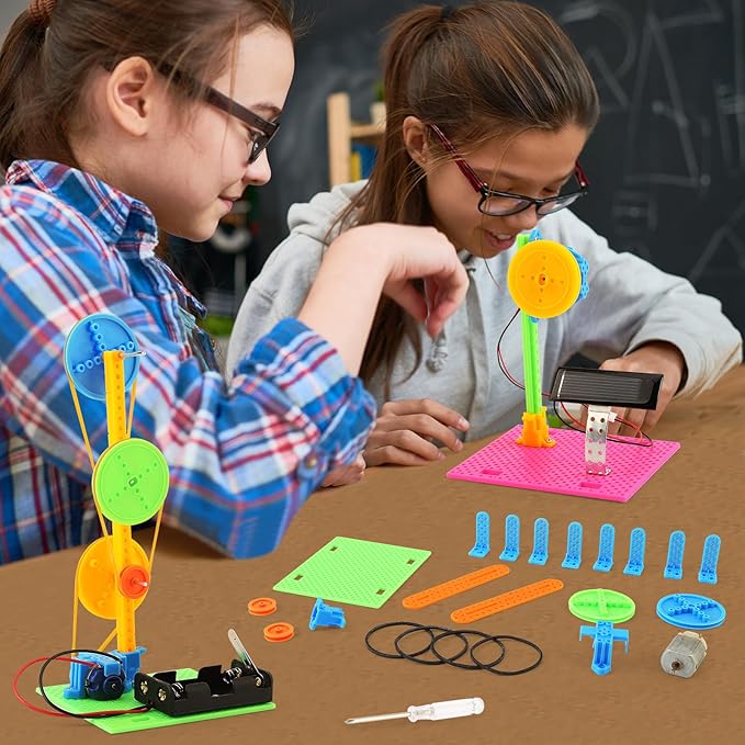 STEM Toys for Girls Age 8-12, Kids Electronic Building Engineering Craft Kits for Boys 6-8, DIY STEAM Projects Science Kit 7-9 10-12, Learning Toys for Elementary Gifts for 6 7 8 9 10 12 Year Old Girl