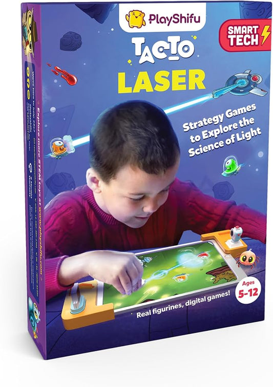 PlayShifu Tacto Laser (Kit + App) : AR Laser Based Educational Birthday Gifts for 4-8 Year Olds | Interactive Science Kit for Kids | Brain Games, STEM Learning | 200+ Puzzles (Device Not Included)