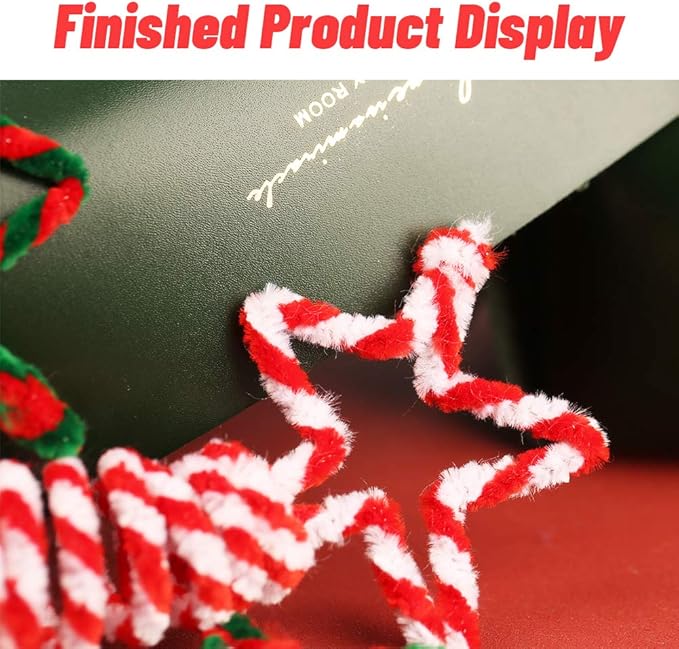 100 Pieces Pipe Cleaners Chenille Stem, Solid Color Pipe Cleaners Set for Pipe Cleaners DIY Arts Crafts Decorations, Chenille Stems Pipe Cleaners (White)