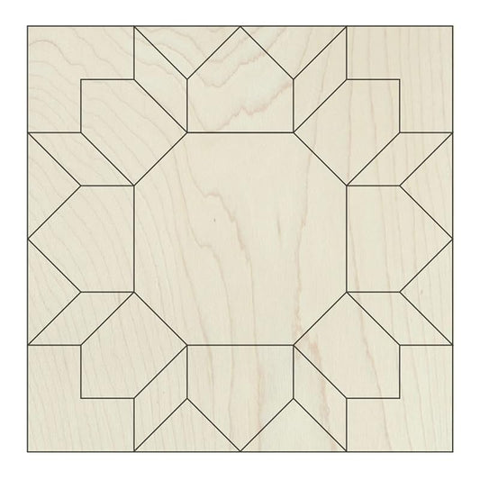 DIY Craft Kit, Floral Barn Quilt, Natural Wood Sign for Adults, Flower Paintable Wooden Craft (21 inches, Sunflower)