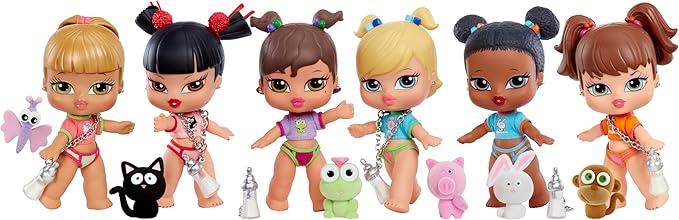 Bratz Babyz Sasha Collectible Fashion Doll with Real Fashions and Pet
