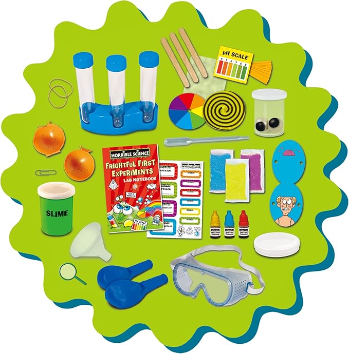 Galt Toys, Horrible Science - Frightful First Experiments, Fun Science Kit for Kids, 18 Fun Experiments, Ages 6 Years Plus