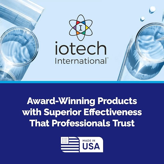 ioRinse Ready-to-Use (RTU) Mouthwash for Fresher Breath, Halitosis Relief, Alcohol-Free, Fluoride-Free and a Professional Clean, Original ioRinse RTU Mouth Wash, Zero Alcohol - Green Apple Flavor, 1L