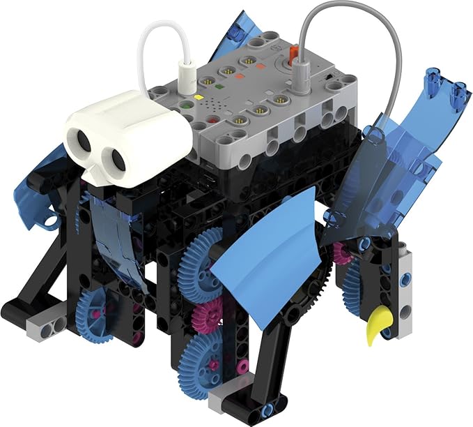 Thames & Kosmos Robotics Workshop Model Building & Science Experiment Kit | Build & Program 10 Robots with Ultrasonic Sensors | Program & Control with App for iOS & Android