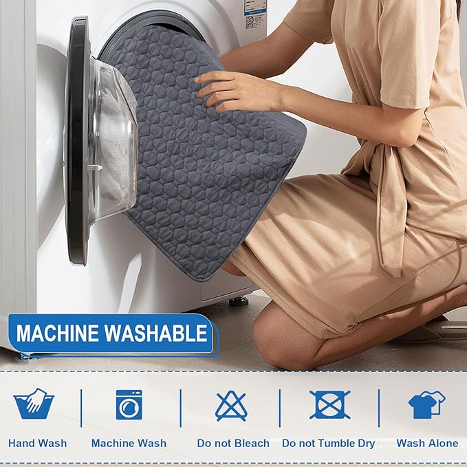 100% Waterproof Recliner Chair Covers That Stay in Place, Non-Slip Recliner Cover with 5 Pockets, Elastic Straps, Washable Reclining Chair Protector for Kids, Pets, Dogs, Gray