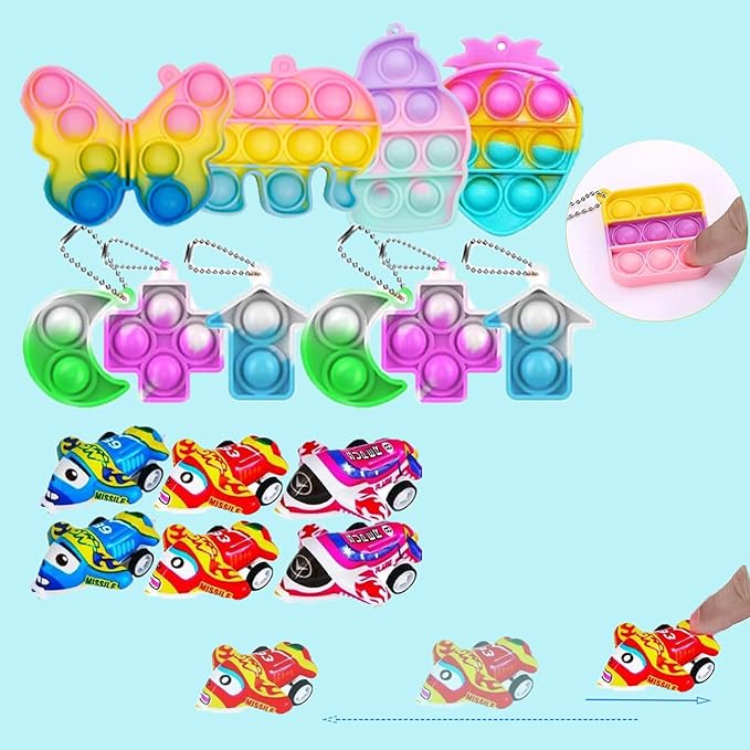 117 Pack Party Favors Toy Assortment Bundle for Kids,Birthday Bag Fillers Stocking Stuffers,Carnival Prizes School Classroom Rewards Treasure Box Toys Pinata Stuffers Goodie Bags Bulk Toys