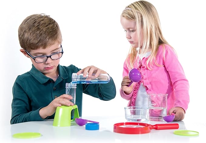 Thames & Kosmos Kids First Science Laboratory STEM Experiment Kit for Preschoolers, Young Learners Ages 3+ | Includes Durable, Colorful, Plastic Scientific Tools for a Hands-on Learning Experience