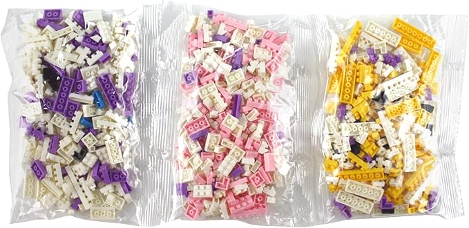 Building Bricks 800+ Pieces Set - Classic Cartoon Characters Building Blocks - Mini Building Block for Boys Girls & Adults (White)