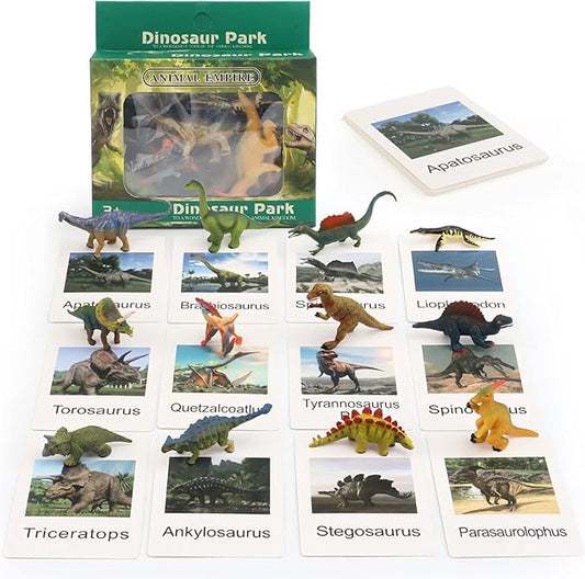 Small Dinosaur Figurines Learning & Education Toys, Plastic Realistic Dinosaur Animal Figures Games Toys, Preschool Learning Activities Matching Game Science Toys (Dinosaur)