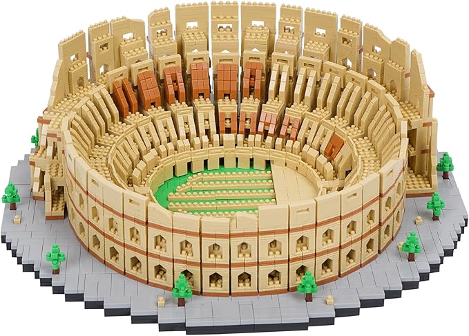 Building Blocks Set Roman Colosseum Model Micro Building Blocks 5594 PCS Famous Architecture Model Mini Building Kit, Gift for Kids and Adults