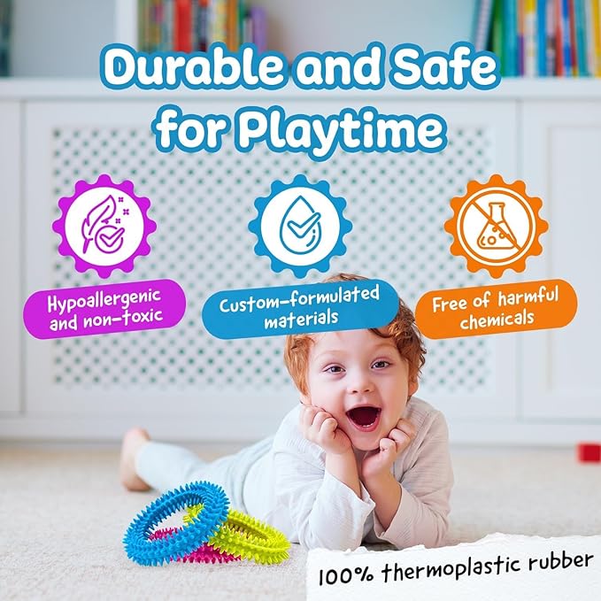 50PCS Sensory Fidget Toys for Kids Adults-Stretchy Fidget Bracelet&exture,Calming Autism Sensory Toys for Needs Autistic Children,Calm Down Toy for Toddler Girls Boys