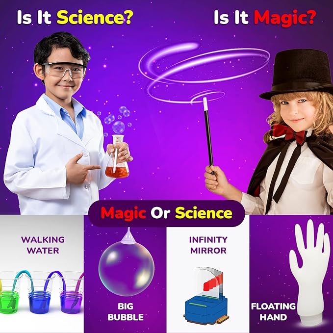 Smartivity Magic Science Kit for Kids Ages 4, 5, 6, 7, 8 Years | 50+ Amazing Science Experiments I Birthday Gifts for Boys & Girls | I Educational Toy for Kids Age 4-8 Years Old