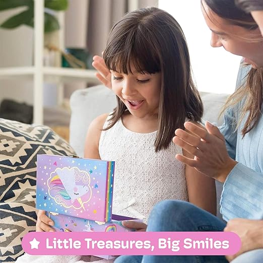 Jewelkeeper Jewelry Box for Girls, Cotton Candy Unicorn Musical Jewelry Boxes, The Beautiful Dreamer Tune and Spinning Unicorn Doll, Toys for Girls