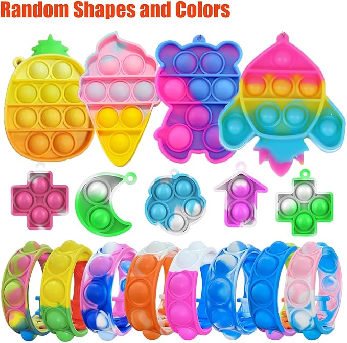 124 Pack Party Favors for Kids,Goodie Bags Pinata Stuffers,Treasure Box Toys,Birthday Party Gift Toys,School Classroom Rewards,Carnival Prizes Box,Easter Egg Filler Bulk Fidget Toys for Boys Girls