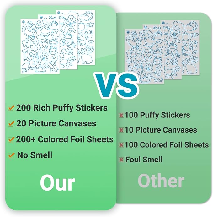 SOOVSY 200 Sheets Insect Foil Art Fun Kit for Kids, Foil Art for Kids Crafts Kit DIY Creative Activity Birthday Christmas Gift Travel Toys for 4 5 6 7 8 9 Years Old Kids Girls Boys