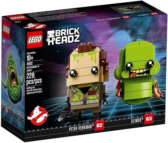 LEGO BrickHeadz Peter Venkman & Slimer 41622 Building Kit (228 Piece) (Amazon Exclusive)
