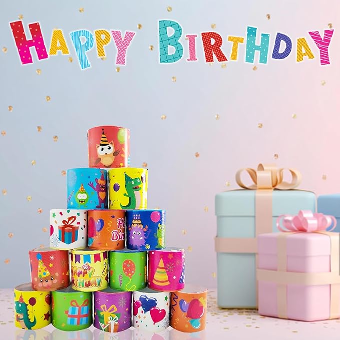 Viicoor Birthday 48PCS Slap Bracelets Snap Bracelet Wrisrtband for Party Favors Basket Bag Filler School Prizes Exchanging Gifts