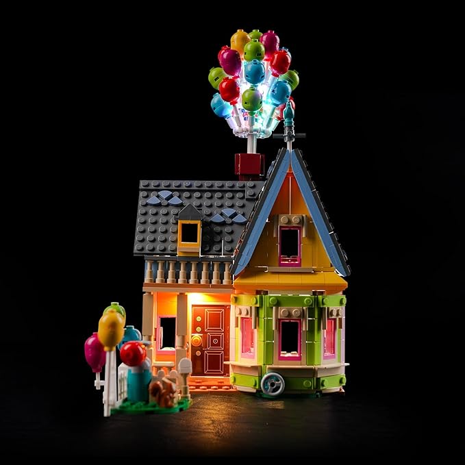 VONADO LED Light Kit Compatible with Lego Pixar ‘Up’ House 43217, DIY Lighting Compatible with Lego Up House 43217 (NO Model), Creative Lights for Up Set (ONLY Lights)