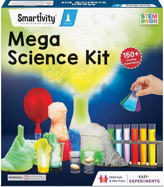 Smartivity Mega Science Kit for Kids Ages 8-14 Years I 150+ Science Experiments Kit | Birthday Gifts for Boys & Girls | STEM Educational Toy for Kids 8,9,10,11,12,13,14 Years Old
