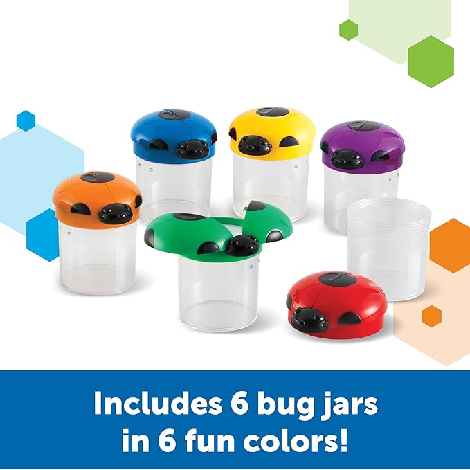 Learning Resources Big View Bug Jar, Outdoor Toys, Science Exploration, Set of 6