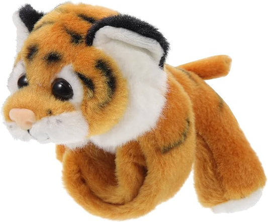 Zerodeko Animal Slap Bracelets, Stuffed Animal Lion Snap Bracelet Jungle Themed Slap Bracelet Animal Plush Toys Gifts Party Favors for Kids Toddler Boys Girls (Yellow)