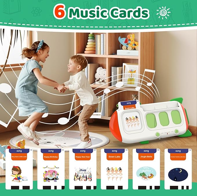 QuTZ Talking Flash Cards – CVC Word Spelling Games, Preschool Learning Activities Learning Toy, 107 Words Letter Matching Games, ABC Alphabet Flash Cards, Educational Toy for Toddler 3 4 5 6 Year Old