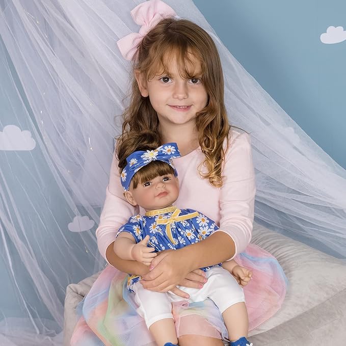 Adora Toddler Time Babies, 20" Premium Doll with Hand Painted Eyelashes and Face, Fresh Baby Powder Scent and Removable Clothing, Birthday Gift for Ages 6+ - Summer Lovin'