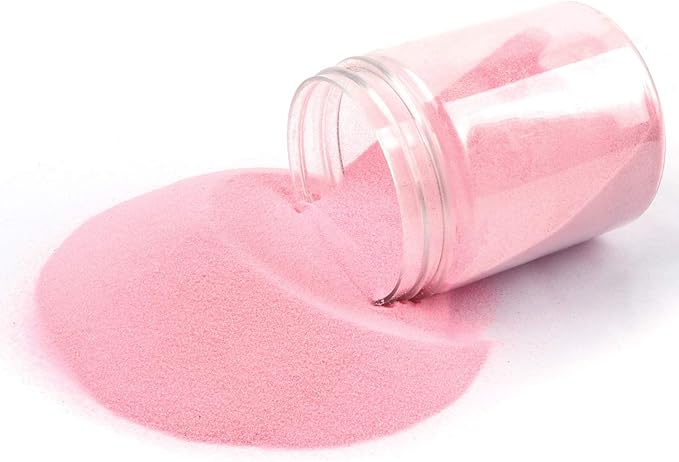 Shiny Stone Colorful Sand,Rainbow Sand,Art Sand,Colored Sand,Craft Sand,Decorative Wedding Vibrant Sand, 250g/0.55lb/8.81oz for Kids Creativity Wedding Succulent Terrarium Vase (Light Pink)