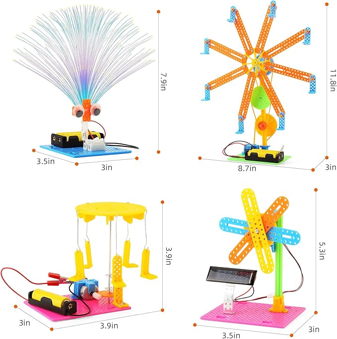 STEM Toys for Girls Age 8-12, Kids Electronic Building Engineering Craft Kits for Boys 6-8, DIY STEAM Projects Science Kit 7-9 10-12, Learning Toys for Elementary Gifts for 6 7 8 9 10 12 Year Old Girl