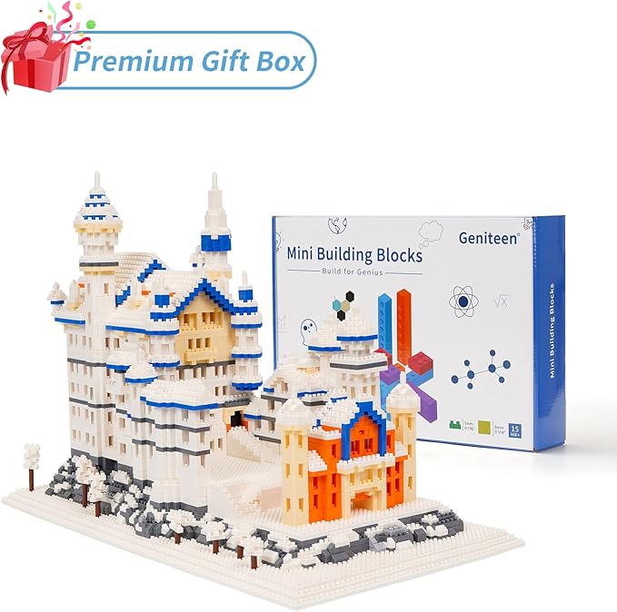 Building Block Set, Famous World Architecture Model Micro Building Blocks Neuschwanstein Castle Creative Building Blocks 4200 PCS