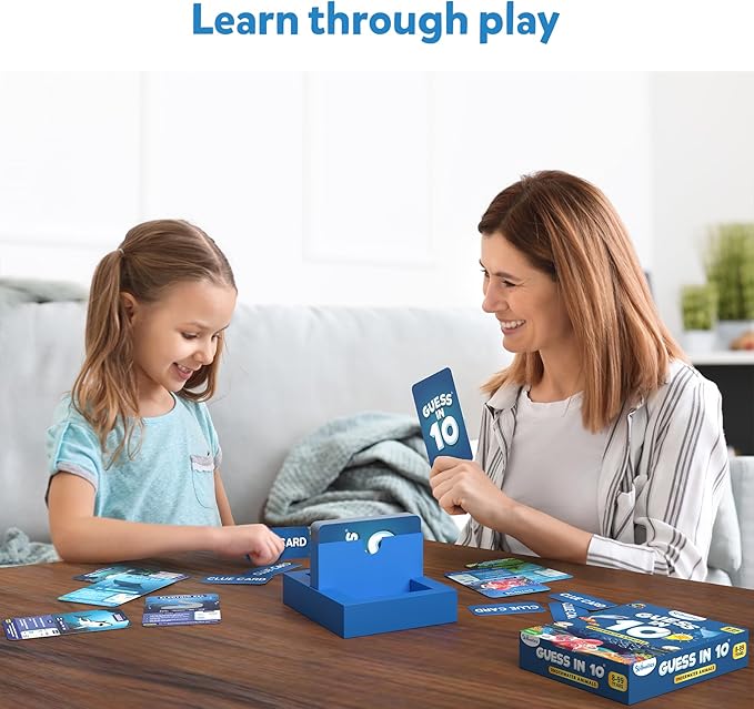 Skillmatics Card Game - Guess in 10 Underwater Animals, Perfect for Boys, Girls, Kids, and Families Who Love Toys, Board Games, Gifts for Ages 8, 9, 10 and Up