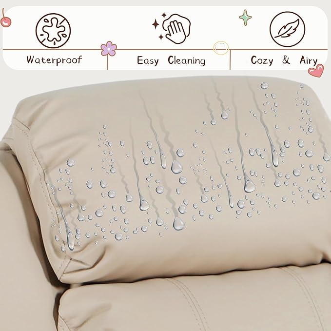 Macaron Kids Reclining Chair Recliner Dual Storage Armrest Leather Sofa Toddler Youth Children Child Ages 2-8