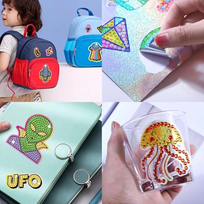 Diamond Painting Kits for Kids,Gem Diamond Arts and Crafts for Girls,Diamond Mosaic Stickers Bead Picture for Best Tween Painting Gift