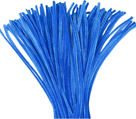 Lake Blue Pipe Cleaners, 12 Inch Long Pipe Cleaners Craft Supplies, Colorful Pipe Cleaners Pastel for Halloween Decoration, Christmas Day and Valentine’S Day DIY Art Creative Crafts 200 Pcs