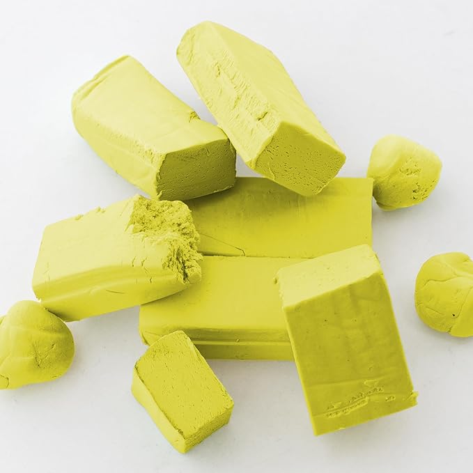 BAZIC Modeling Clay Yellow Color 1 LB, Modeling Dough Art Craft Non Toxic Gift for Artist Kids, Bulk for Classroom, 2-Pack