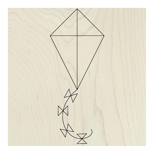 Spring Unfinished Barn Quilt Square Wooden Sign DIY Adult Crafts to Paint, Country Decor Canvas Quilts Blocks for Painting (15 inches, Kite) AVTRBoutique