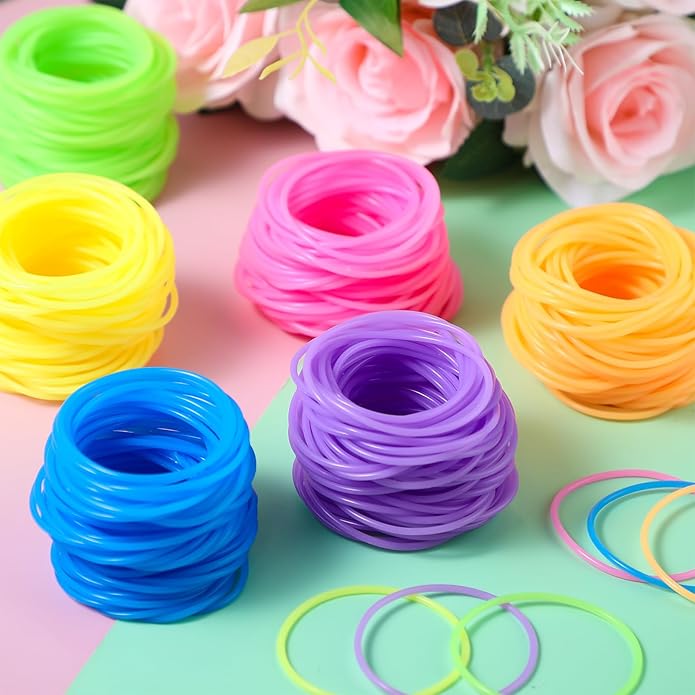 Sratte Jelly Bracelets Bulk Rainbow Glow Bracelets Multicolor Silicone Bracelet 80s Accessories Bracelets Neon Bracelets Glow in the Dark for Adults Women Party Favors