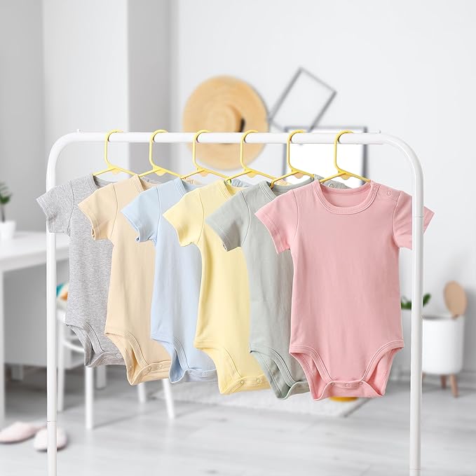 Mr. Pen- Kids Plastic Hangers, 10 Pack, Yellow Baby Hanger, Childrens Hangers for Clothes, Baby Hangers for Closet, Kids Hangers, Baby Clothes Hangers, Toddler Hangers, Kid Hangers, Hangers for Kids