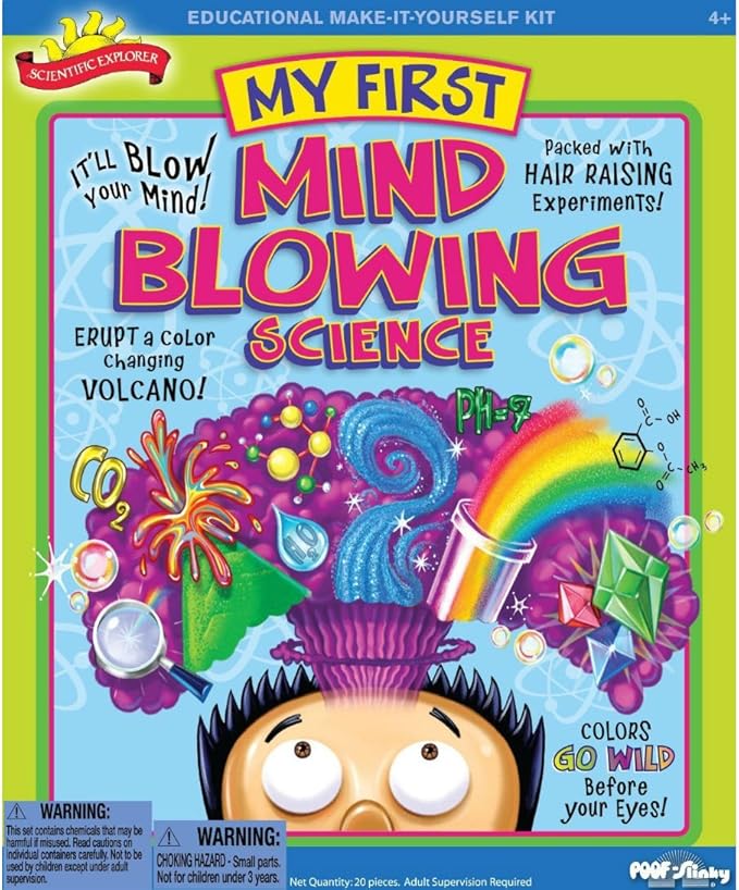 Scientific Explorer My First Mind Blowing Science Experiment Kit, 11 Mind Blowing Science Activities and Experiments (Ages 6+)