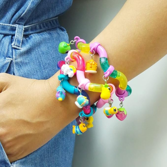 Tangle Charms - Tangle Fidget Friendship Bracelets (Color Rush) - - Charm Bracelets - Mystery Charm - Tangle Fidgets for Kids - Cute Tangle Fidgets