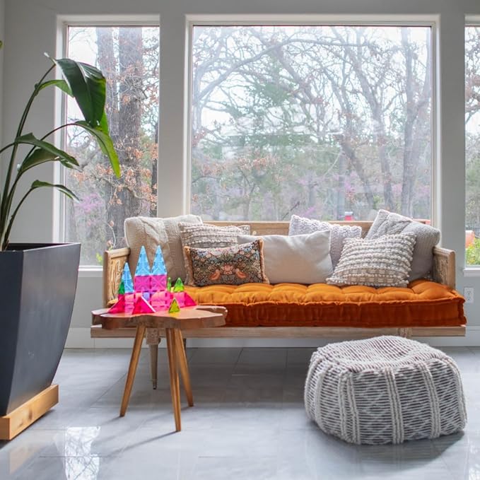 MAGNA-TILES Color Shop Floral 20-Piece Magnetic Construction Set, The Original Magnetic Building Brand