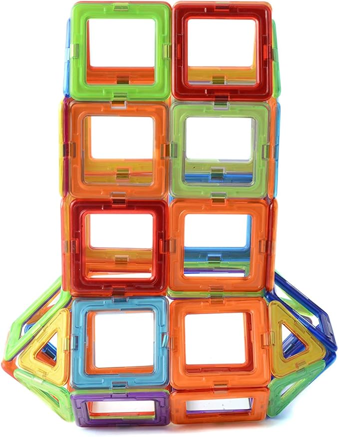 Magnetic Building Blocks Set – 30 Colorful Tiles for Kids | STEM Educational Toys for Creative Play | Safe & Durable Construction Blocks | Perfect for 3+ Years Old
