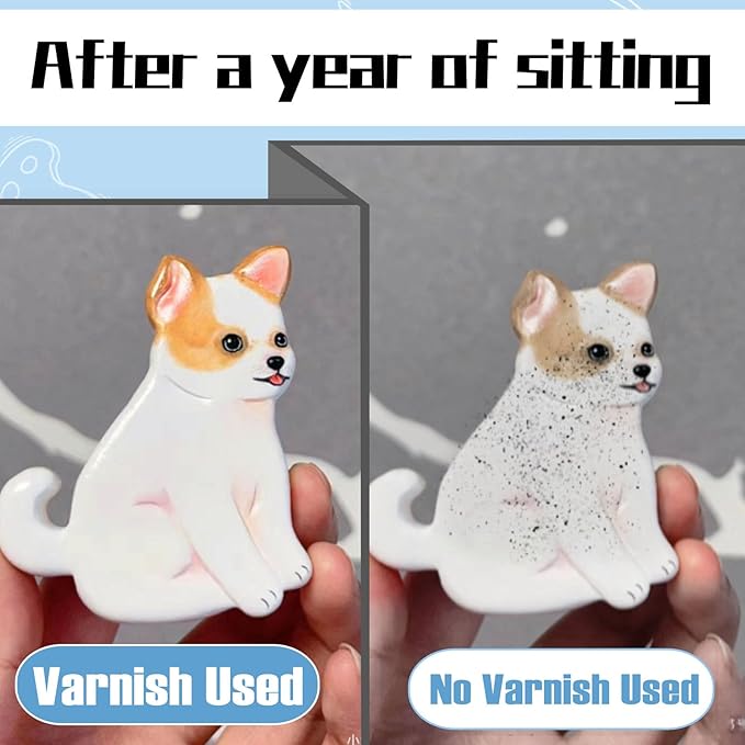 100ml Air Dry Clay Varnish,Air Dry Clay Sealant for Airdry Clay,Air Dry Clay Glaze Can Not Only Used to Prevent Clay Cracking, Scratches, and Wear,It Can Also Having a Glossy Glaze Effect (Gloss)