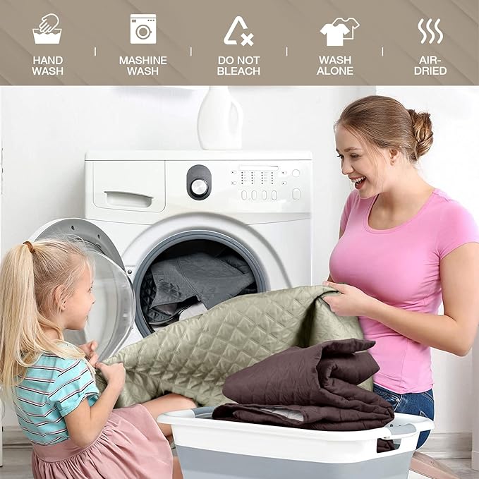 TAOCOCO Waterproof Recliner Couch Covers Sofa Slipcover for 3 Cushion Couch, Pet Sofa Cover for 3 Seat Recliner, Washable Reclining Sofa Cover Furniture Protector with Straps(3 Seater, Sand)