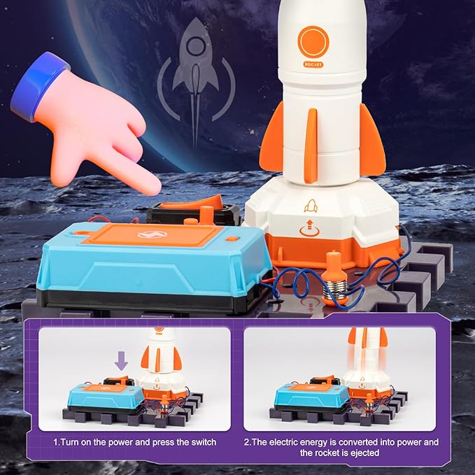 STEAM Electronic Kit, Circuits for Kids, Jr. Electronics Exploration Kit, Kids Circuit Board Building Kit with 25+ Circuits Parts, Engineering Toys | Circuit Kits for Kids Age 8-12