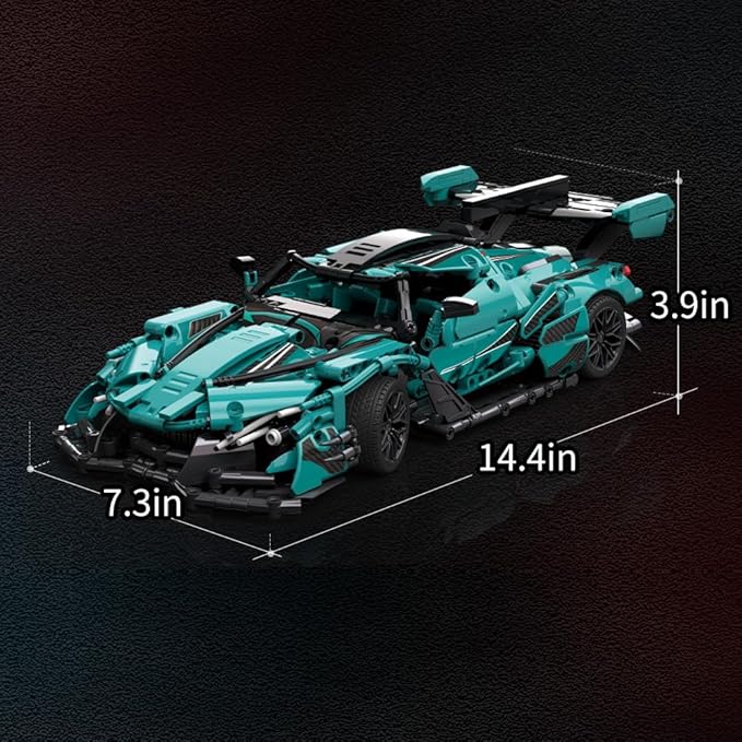 Mesiondy Sports Car Building Blocks Toys Boys or Adults Kits, Adults Challenging Racing Car Building Blocks Kit,1:14 1391 Pieces Car Model Building Set DIY Toys for Boys Age 8-14